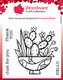 Woodware Succulent Display 4 in x 4 in Stamp