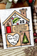 Clear Singles Christmas House 4 in x 6 in Stamp by Francoise Read