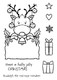 Clear Singles Festive Rudolph 4 in x 6 in Stamp by Francoise Read