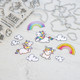 Heffy Doodle Fluffy Puffy Unicorns Stamp