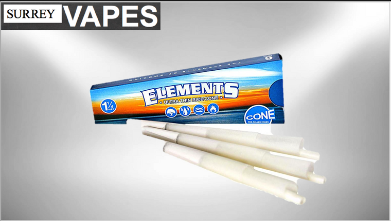 Elements Ultra Thin Rice Cones 1 1/4 6/Pack