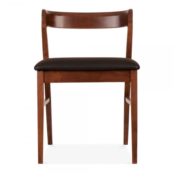 Scandinavian Kennedy Style Dining Chair Walnut Finish