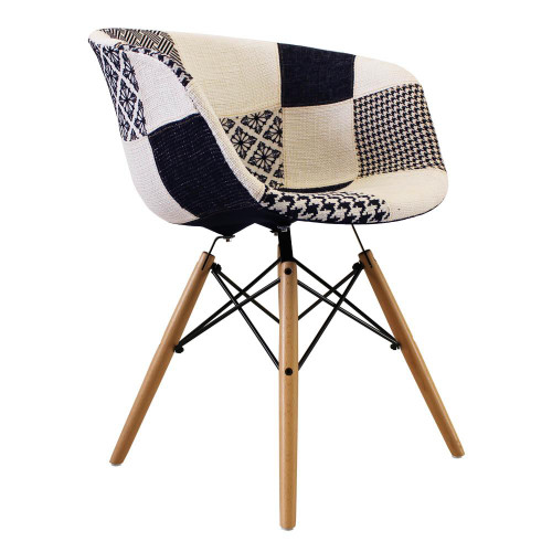 Eames DAW Armchair Pach Fabric Style