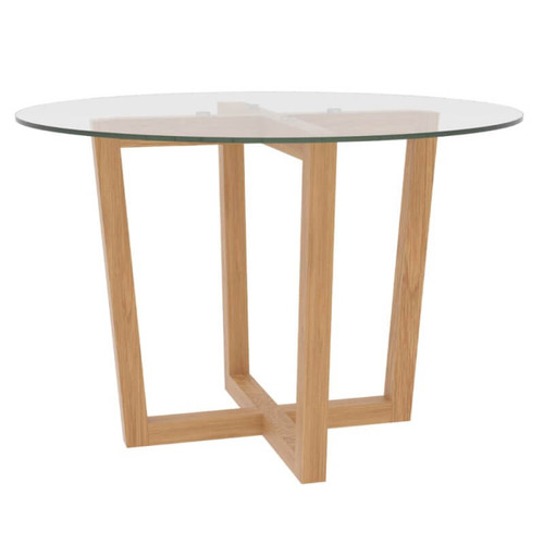 Pavilion Chic Glass Dining Table 