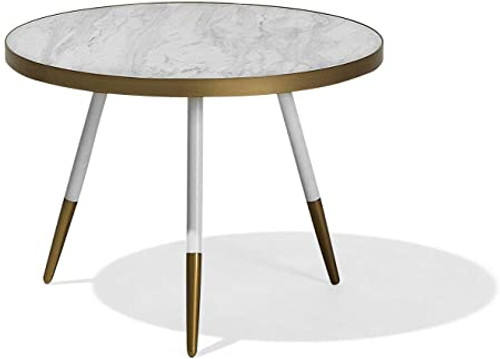 Vox Lori Coffee Table White Marble & Gold Finish