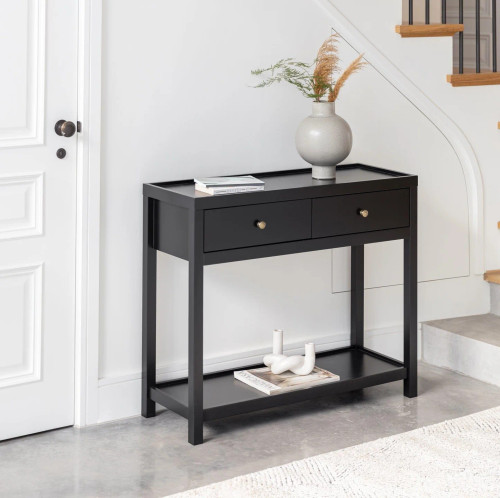 Black Gloss Hallway Console Table