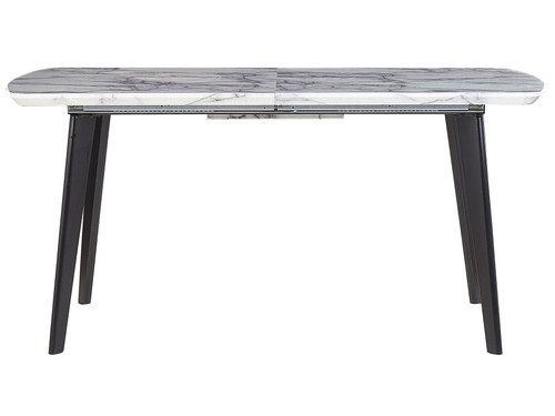 Extending Dining Table  Black/ White 160/200 cm 90 cm
