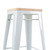 Xavier Tolix Stool  With Wood Seat