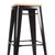 Xavier Tolix Stool  With Wood Seat