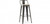 Xavier Tolix Wide Back Stool With Wood Seat