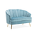 Azure Velvet Two Seater Sofa