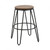 Bauhaus Oak Metal Bar Stool