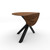 Walnut Drop Leaf Round Dining Table