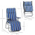 Set of 2 Foldable Sun Lounger Adjustable Garden Chairs