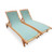 Marbella set of 2 sun loungers with colour options