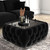 Velvet mirrored top coffee table with Storage