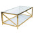 Imperia Gold Glass Coffee Table 120cm Length