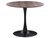 Saarinen Style Dark Wood Round Dining table 90cm