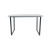 White Cosy Cool Dining Table 120cm Black solid Iron Frame