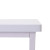 All White Rectangular Dining Table 91cm with solid Iron Frame