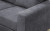 Brittany 2 Seater Sofa Dark Grey Plush Fabric