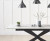 Calligaris Italian Ceramic Extending Dining Table 220cm With Black Legs