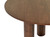 Cylindrical Dark Ash Wood Dining Table 120 cm Round