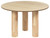 Light Ash Wood Cylindrical Dining Table 120 cm Round