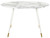MDF Dining Table With White Marble Carrara Shade