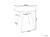 MDF Dining Table With White Marble Carrara Shade