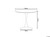 Saarinen Style Black Dining Table MDF Top 90cm