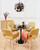 Saarinen Style Black Dining Table MDF Top 90cm