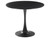 Saarinen Style Black Dining Table MDF Top 90cm