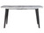 Extending Dining Table  Black/ White 160/200 cm 90 cm