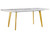 Extending Dining Table  Black/ White 160/200 cm 90 cm