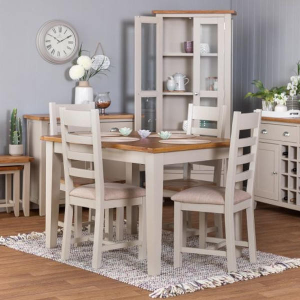 Chester Painted Oak Extending Dining Table 210cm