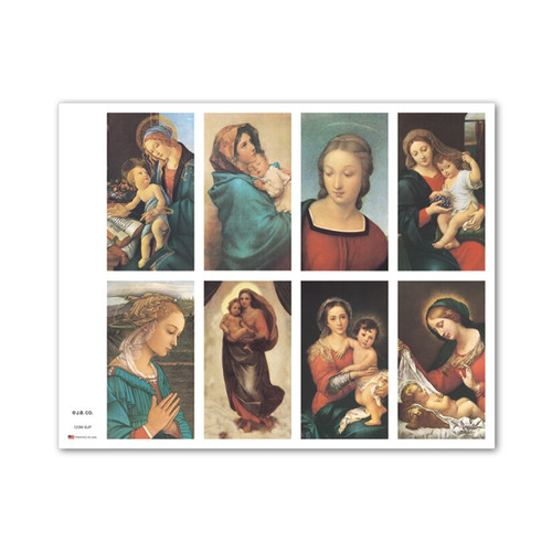 Assorted Madonna Funeral Stationery Memorial Prayer Cards PC-123M