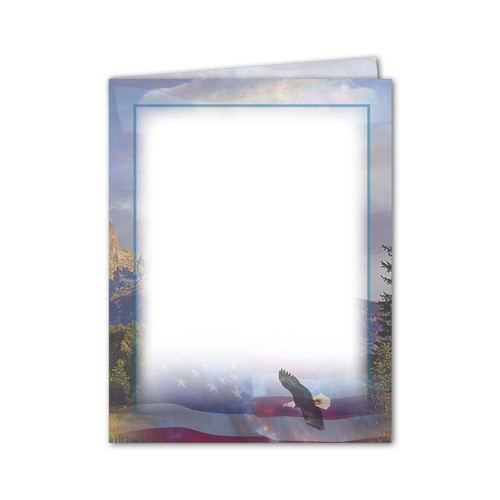 Lifetime Expressions American Freedom Funeral Stationery Memorial Service Record Folder Before Printing LE411-SR Lifetime Expressions American Freedom Funeral Stationery Memorial Service Record Folder Before Printing LE411-SR
