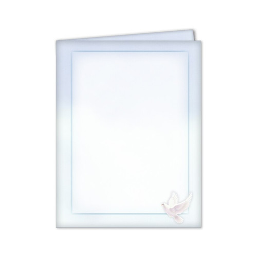 Lifetime Expressions Peaceful Dove Funeral Stationery Memorial Service Record Folder Blank LE155-SR Lifetime Expressions Peaceful Dove Funeral Stationery Memorial Service Record Folder Blank LE155-SR
