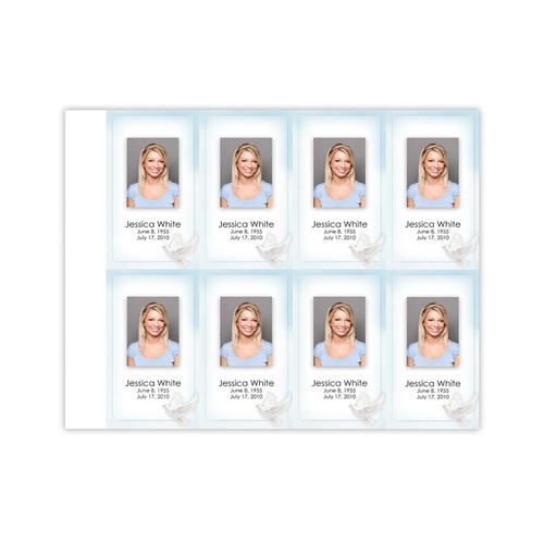 Lifetime Expressions Peaceful Dove Funeral Stationery Memorial Prayer Card LE155-PC Lifetime Expressions Peaceful Dove Funeral Stationery Memorial Prayer Card LE155-PC