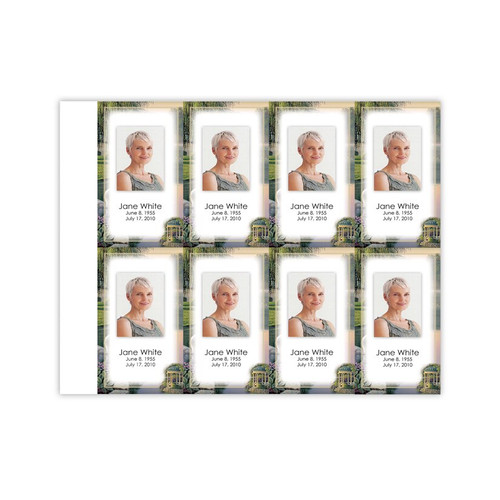 Lifetime Expressions Secret Garden Gazebo Funeral Stationery Memorial Prayer Card LE470-PC Lifetime Expressions Secret Garden Gazebo Funeral Stationery Memorial Prayer Card LE470-PC