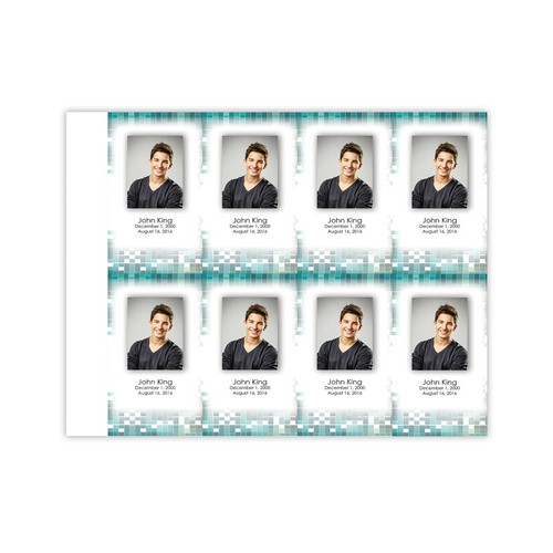 Lifetime Expressions Pixels Teen Boy Funeral Stationery Memorial Prayer Card LE453-PC Lifetime Expressions Pixels Teen Boy Funeral Stationery Memorial Prayer Card LE453-PC