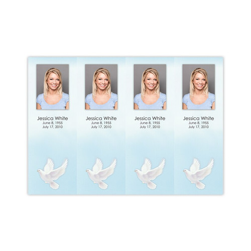 Lifetime Expressions Peaceful Dove Funeral Stationery Memorial Bookmark LE155-BK Lifetime Expressions Peaceful Dove Funeral Stationery Memorial Bookmark LE155-BK