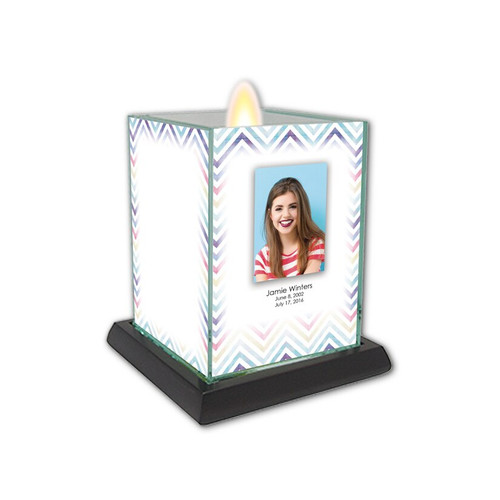 Lifetime Expressions Chevron Teen Girl Square Candle Inserts - candle not included Lifetime Expressions Chevron Teen Girl Square Candle Inserts - candle not included