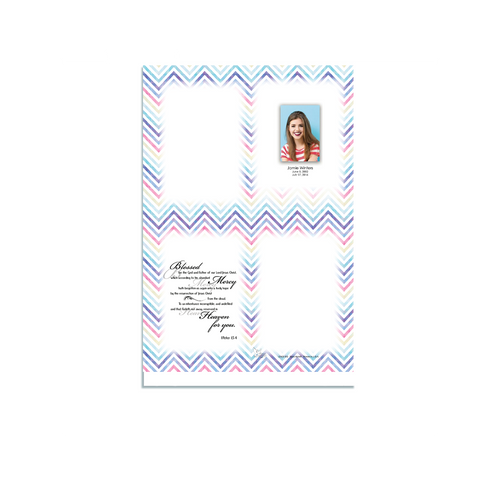 Lifetime Expressions Chevron Teen Girl Square Candle Inserts - example Lifetime Expressions Chevron Teen Girl Square Candle Inserts - example