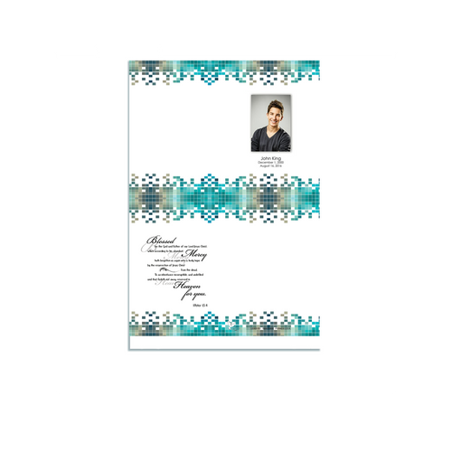 Lifetime Expressions Pixels Teen Boy Square Candle Inserts - example Lifetime Expressions Pixels Teen Boy Square Candle Inserts - example