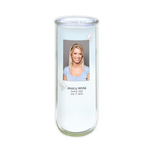 Lifetime Expressions Peaceful Dove Funeral Stationery Memorial Large Round Candle Card Kit KIT-LE155-CL Lifetime Expressions Peaceful Dove Funeral Stationery Memorial Large Round Candle Card Kit KIT-LE155-CL