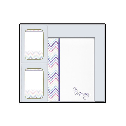 Lifetime Expressions Chevron Teen Girl Memorial Box Set includes Guest Register Book with Funeral Stationery Interior with Acknowledgements and Service Records Blank BOX-LE452 Lifetime Expressions Chevron Teen Girl Memorial Box Set includes Guest Register Book with Funeral Stationery Interior with Acknowledgements and Service Records Blank BOX-LE452