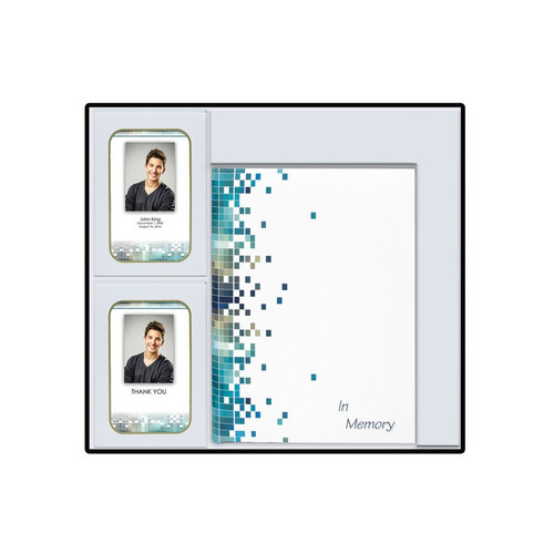Lifetime Expressions Pixels Teen Boy Memorial Box Set includes Guest Register Book with Funeral Stationery Interior with Acknowledgements and Service Records BOX-LE453 Lifetime Expressions Pixels Teen Boy Memorial Box Set includes Guest Register Book with Funeral Stationery Interior with Acknowledgements and Service Records BOX-LE453