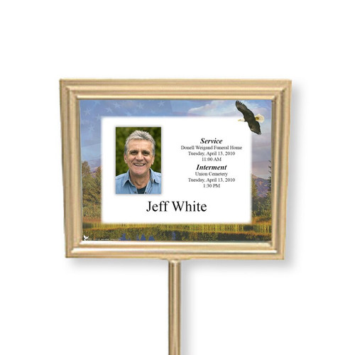 Lifetime Expressions American Freedom Funeral Stationery Directory Sign Kits shown on sign KIT-LE411-DS Lifetime Expressions American Freedom Funeral Stationery Directory Sign Kits shown on sign KIT-LE411-DS